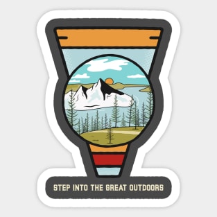 Camping life, camping vintage, be adventurous apparel Sticker